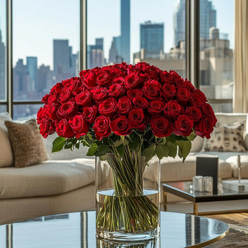Farm-Fresh Luxury Red Roses Bundle